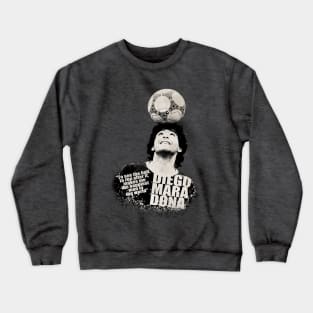 Texture Art of Diego Maradona Crewneck Sweatshirt